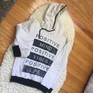 black and white Hoodie